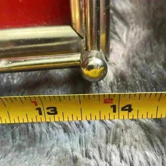 Vintage Rusch foil art serving tray  bakelite handles - Picture 12 of 16